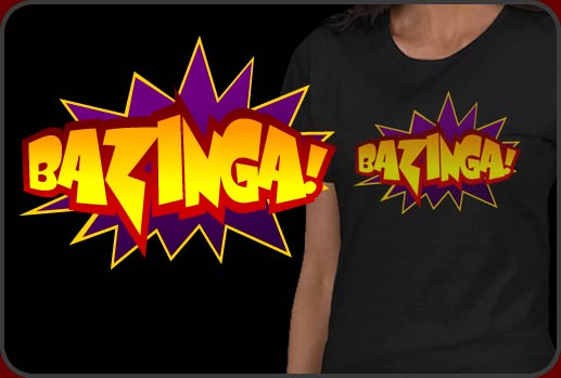 Bazinga Shirt from the hit TV comedy The Big Bang Theory